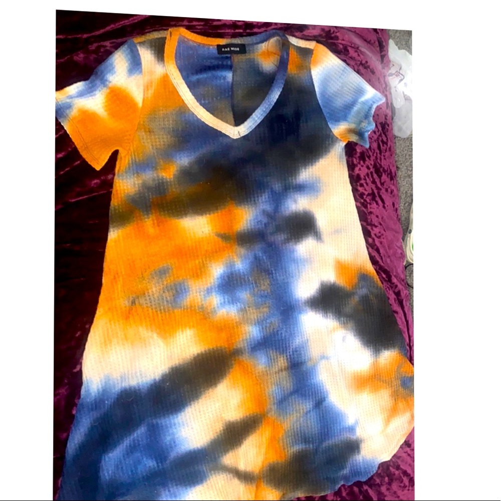 Multi color flow dress, summer dress